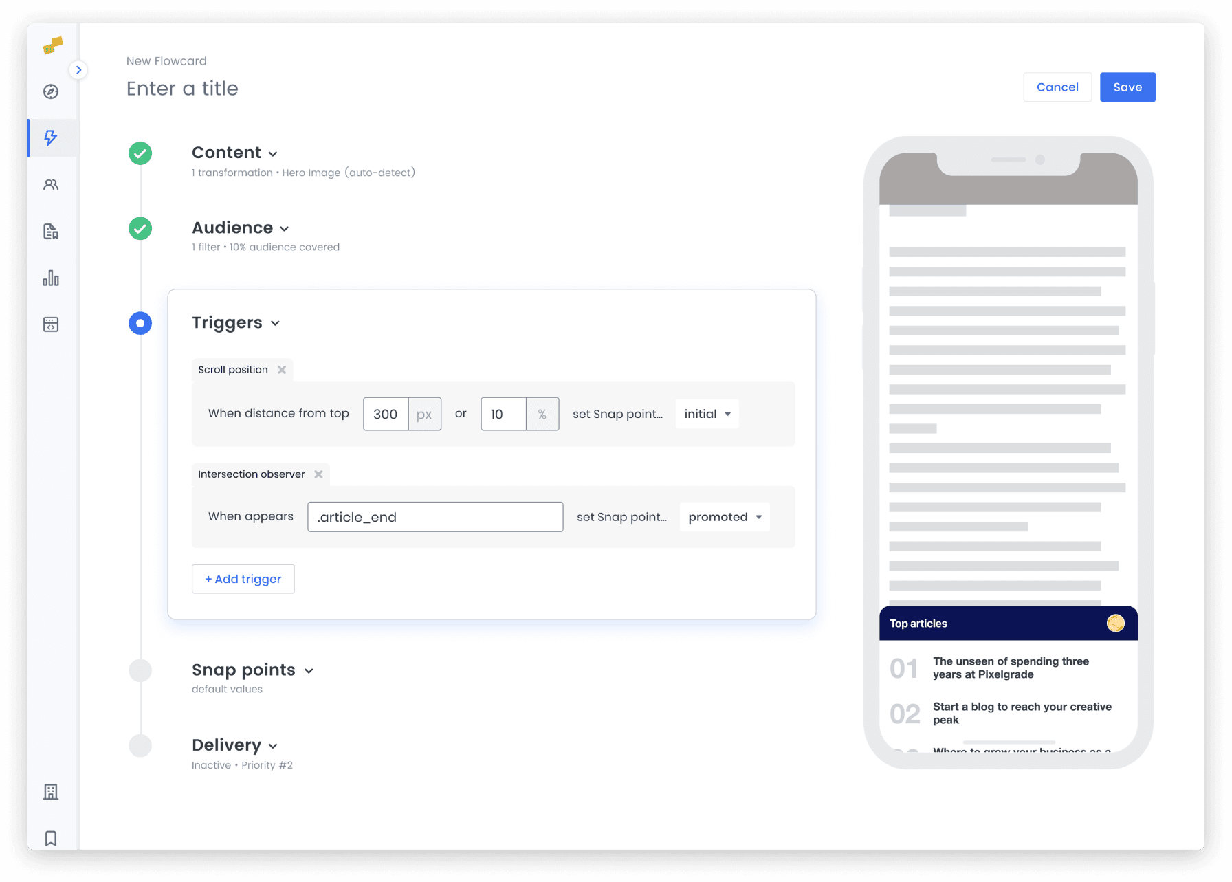 Setup Flowcard